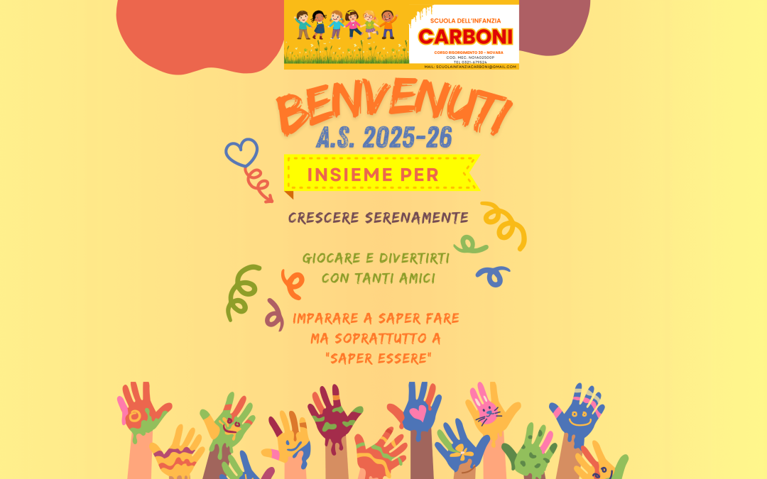 Nuovo anno scolastico 2025-2026